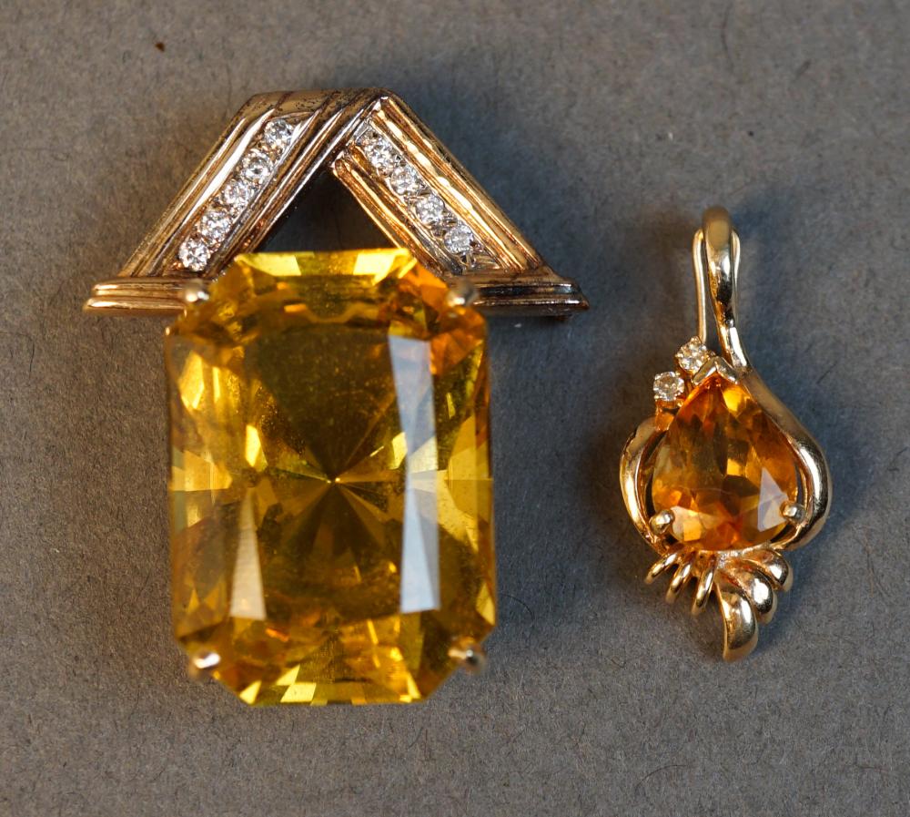 TESTED 10-KARAT YELLOW-GOLD PENDANT