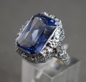 TESTED 14-KARAT WHITE-GOLD AND