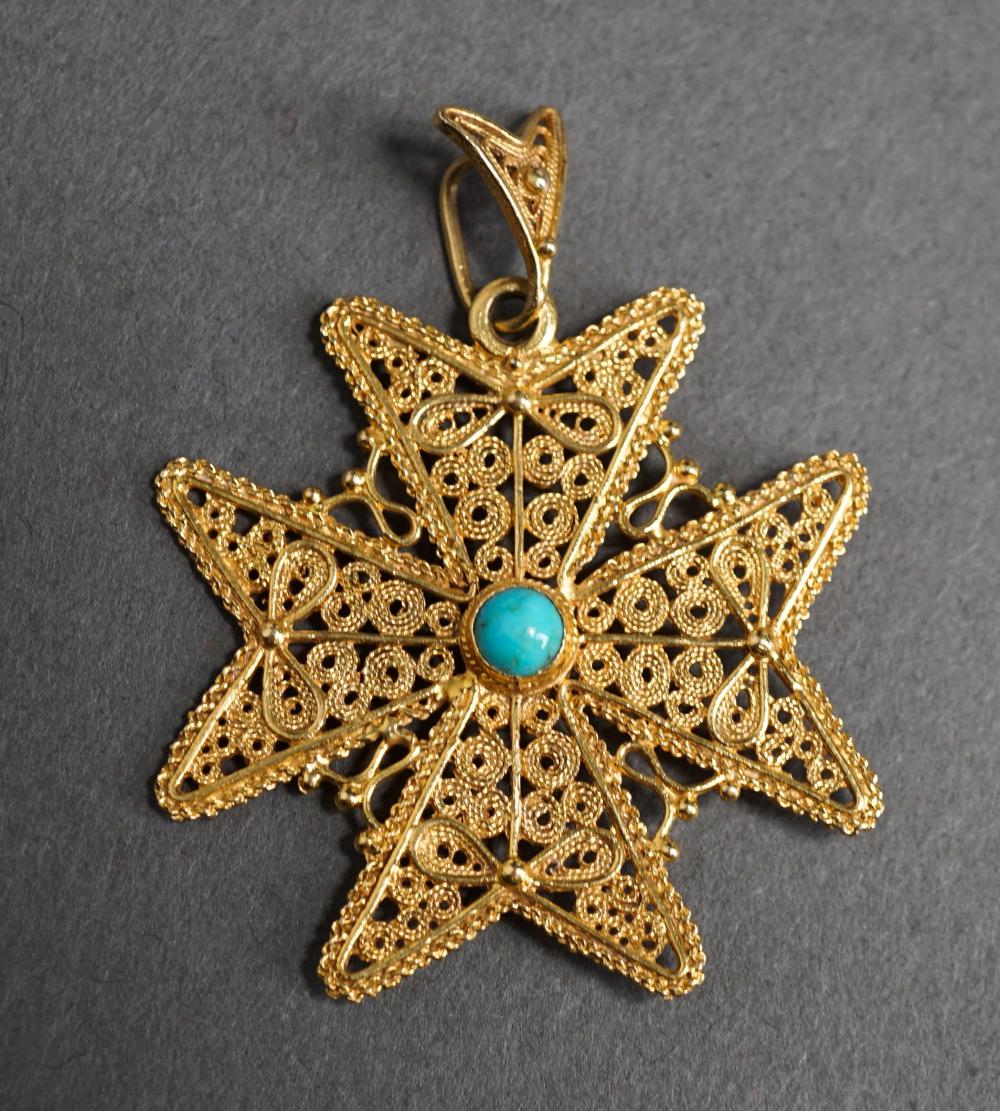 TESTED 18-KARAT FILIGREE