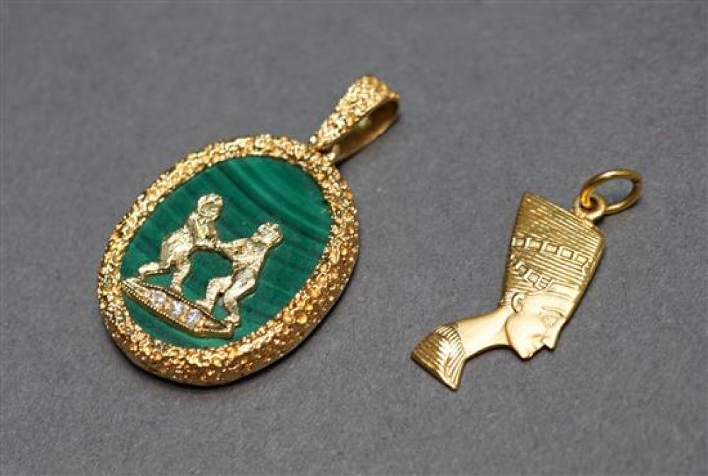 TESTED 18-KARAT YELLOW-GOLD,