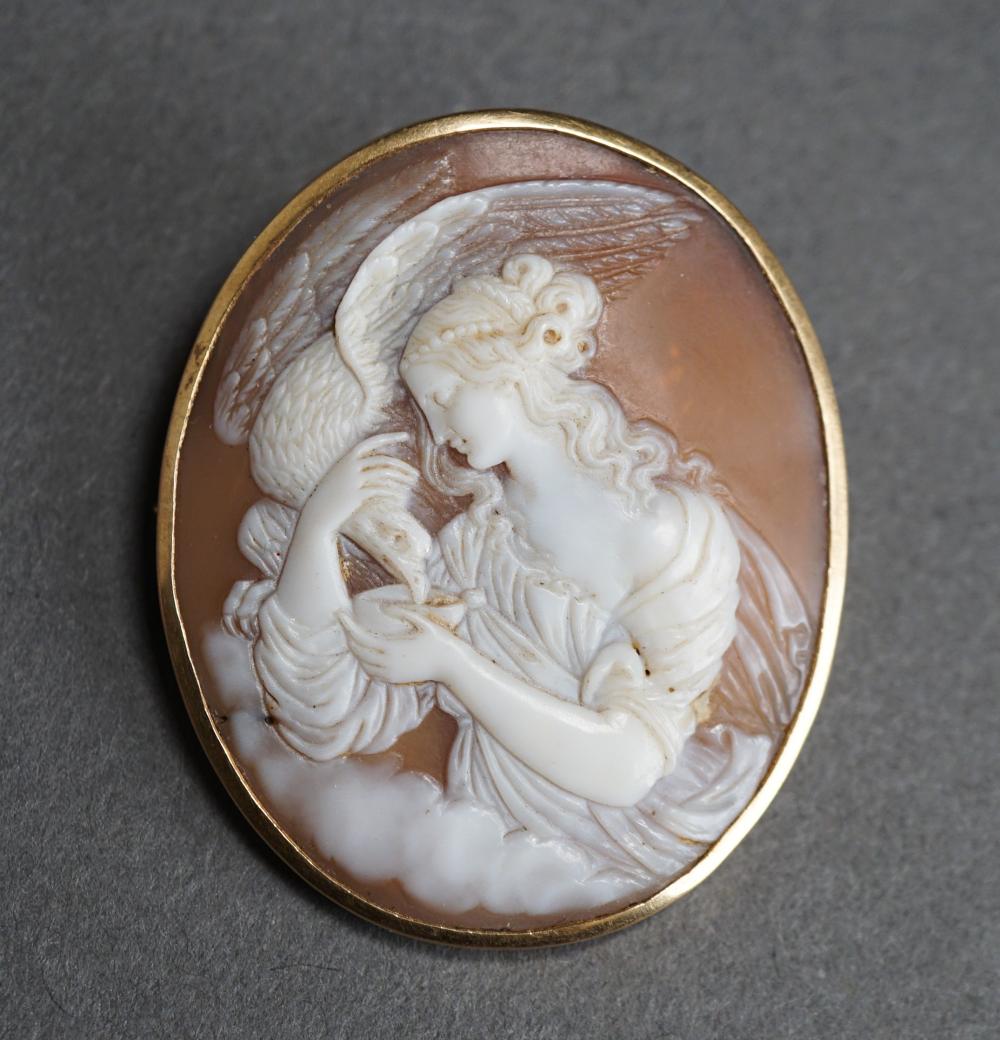 TESTED 18-KARAT YELLOW-GOLD MOUNTED