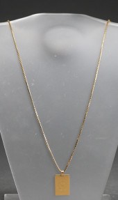 TESTED 18-KARAT YELLOW-GOLD 'S