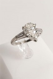 TESTED PLATINUM SOLITAIRE DIAM