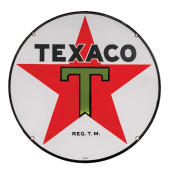 TEXACO 15" PORCELAIN SIGN<br>S