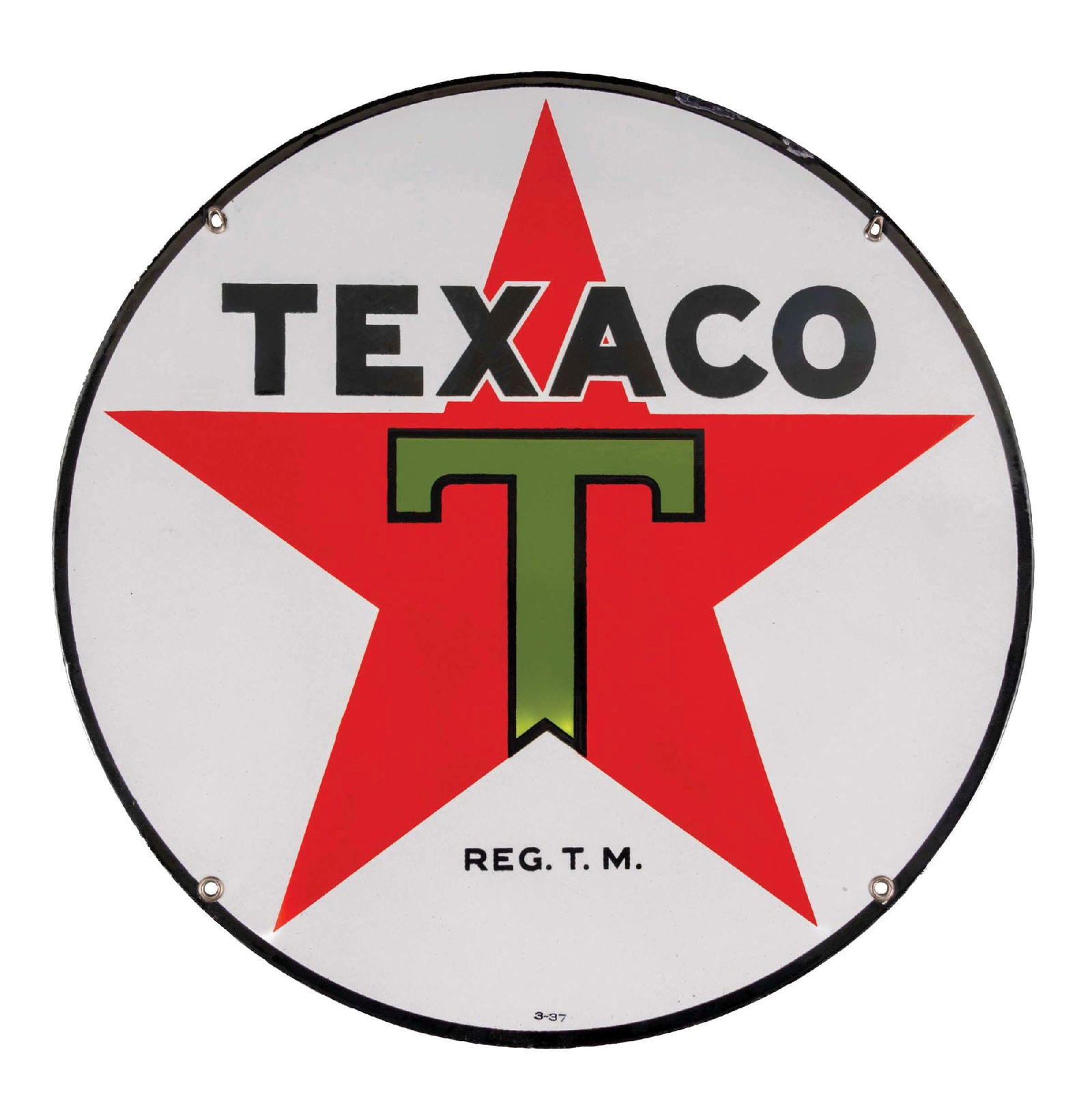 TEXACO 15" PORCELAIN SIGNSSP. A