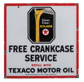 TEXACO CRANK CASE SIGN<br>SSP.