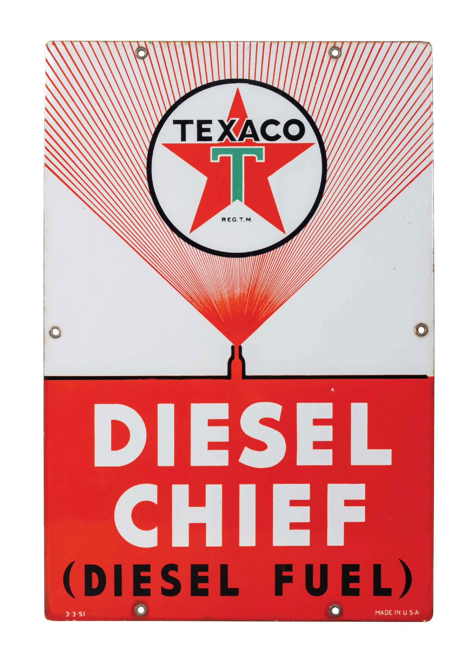TEXACO DIESEL CHIEF DIESEL FUEL