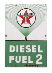 TEXACO DIESEL FUEL 2 PORCELAIN