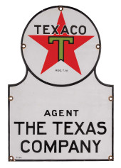 TEXACO KEYHOLE PUMP PLATE<br>S