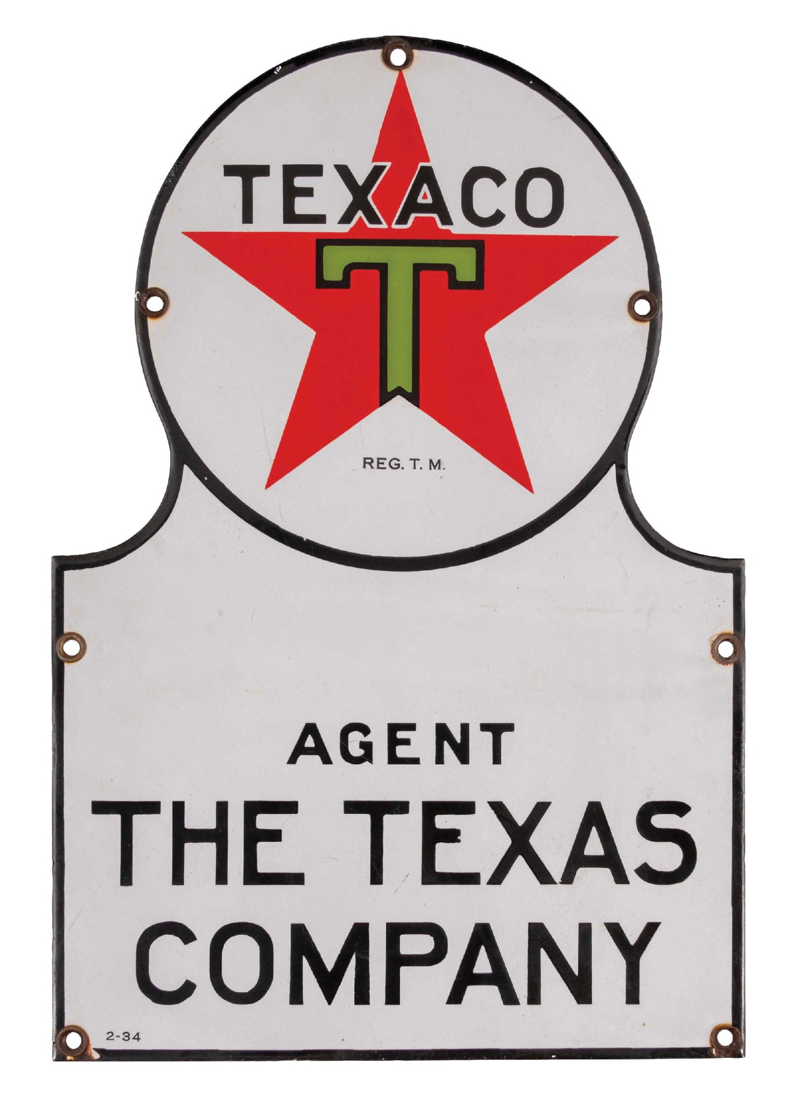 TEXACO KEYHOLE PUMP PLATESSP. A