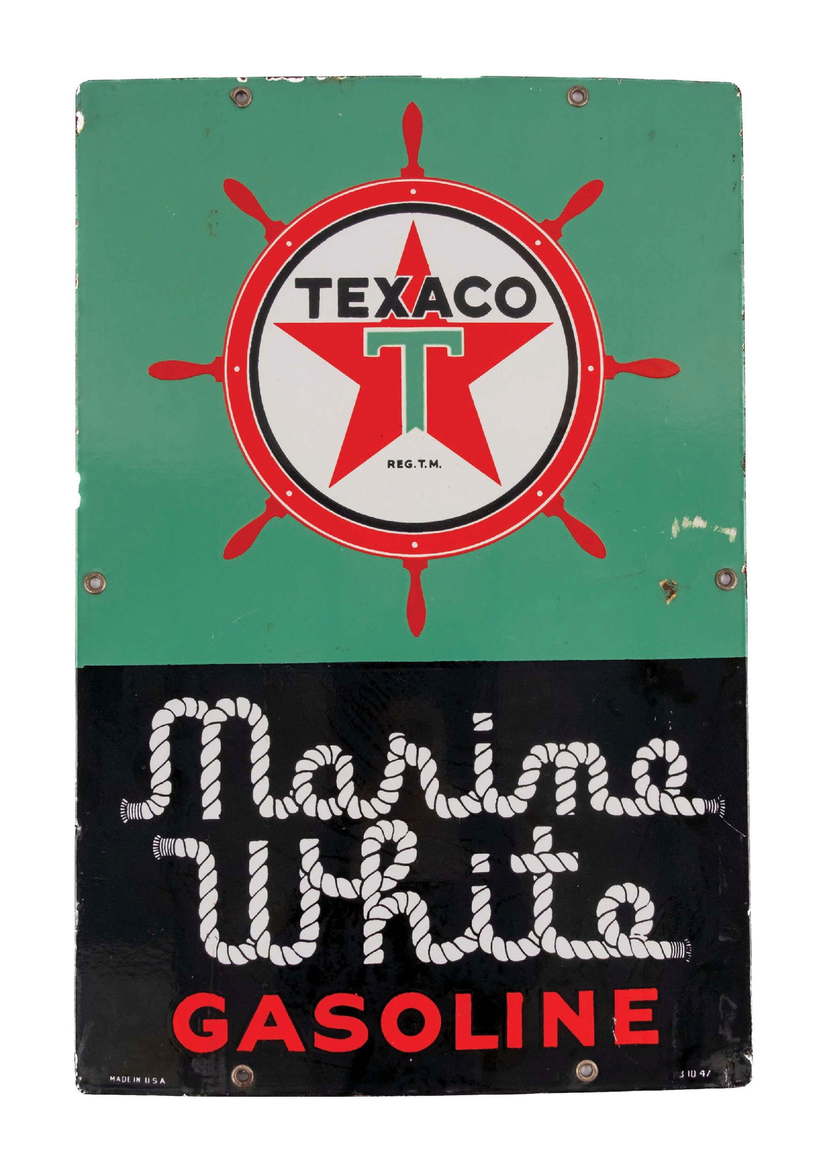 TEXACO MARINE WHITE PUMP
