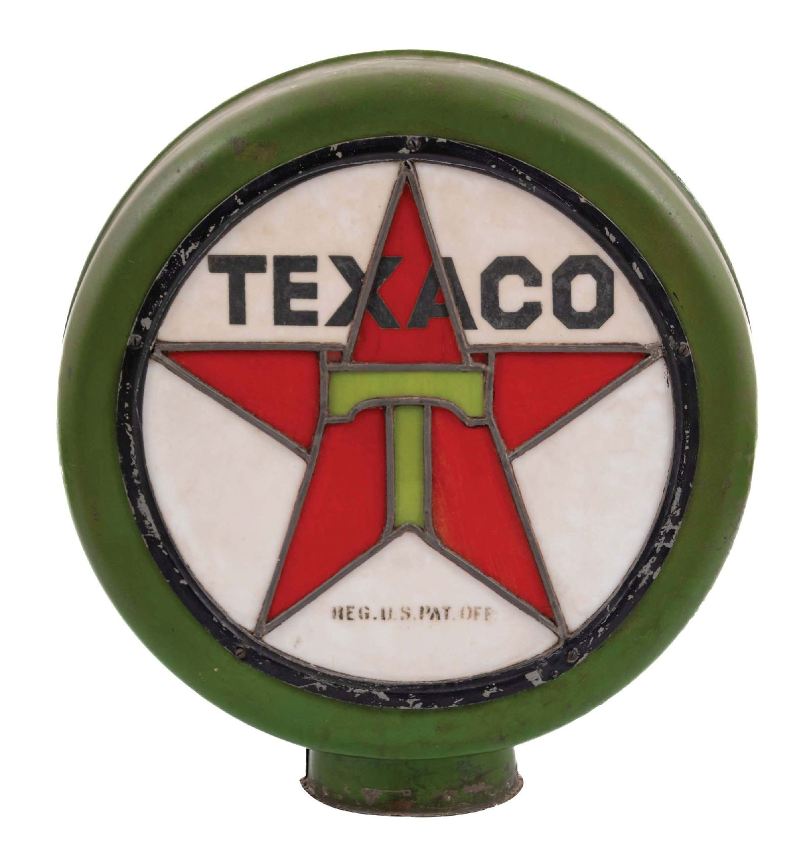 TEXACO STAINED GLASS GLOBEExtremely