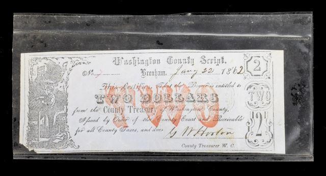 TEXAS CIVIL WAR WASHINGTON COUNTY