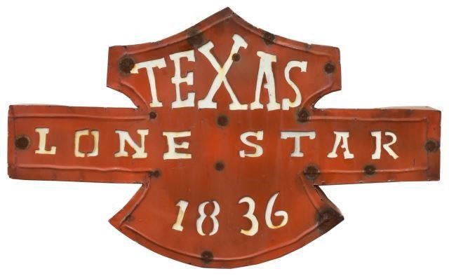 'TEXAS LONE STAR 1836' METAL
