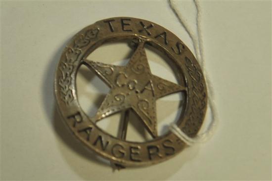 TEXAS RANGERS Co. A BADGE. American