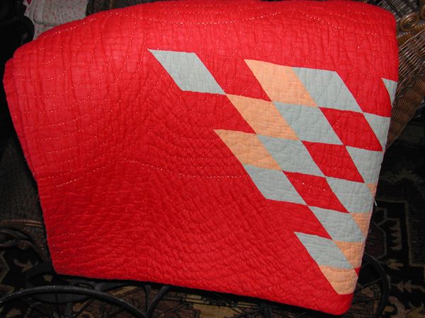 "Texas Star"-Patterned Quilt, 