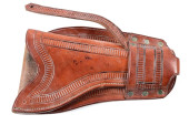 TEXAS STYLE TOOLED BROWN LEATH