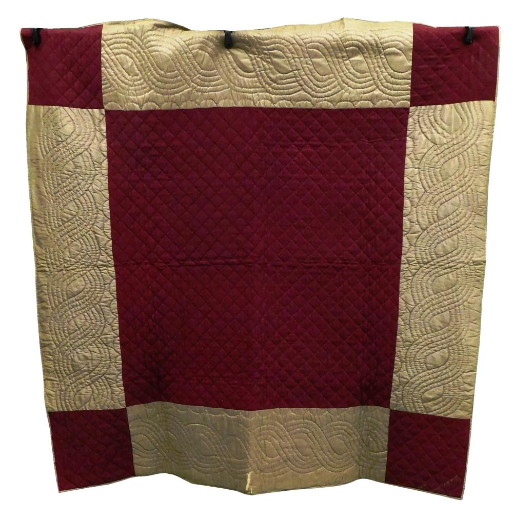 TEXTILE: AMISH/ QUAKER QUILT,