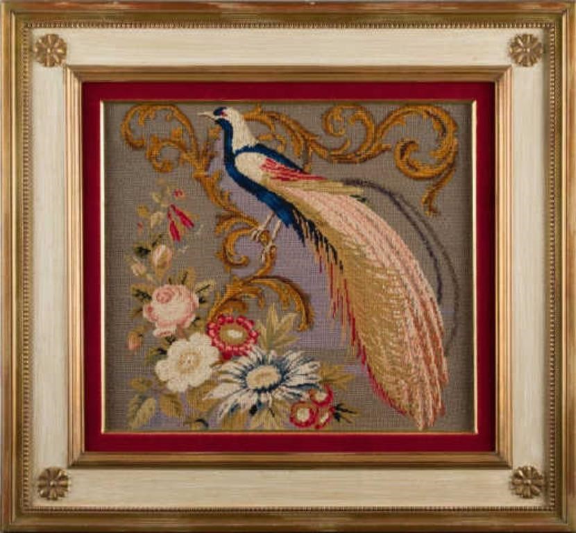 TEXTILE ART, BIRD OF PARADISEA late