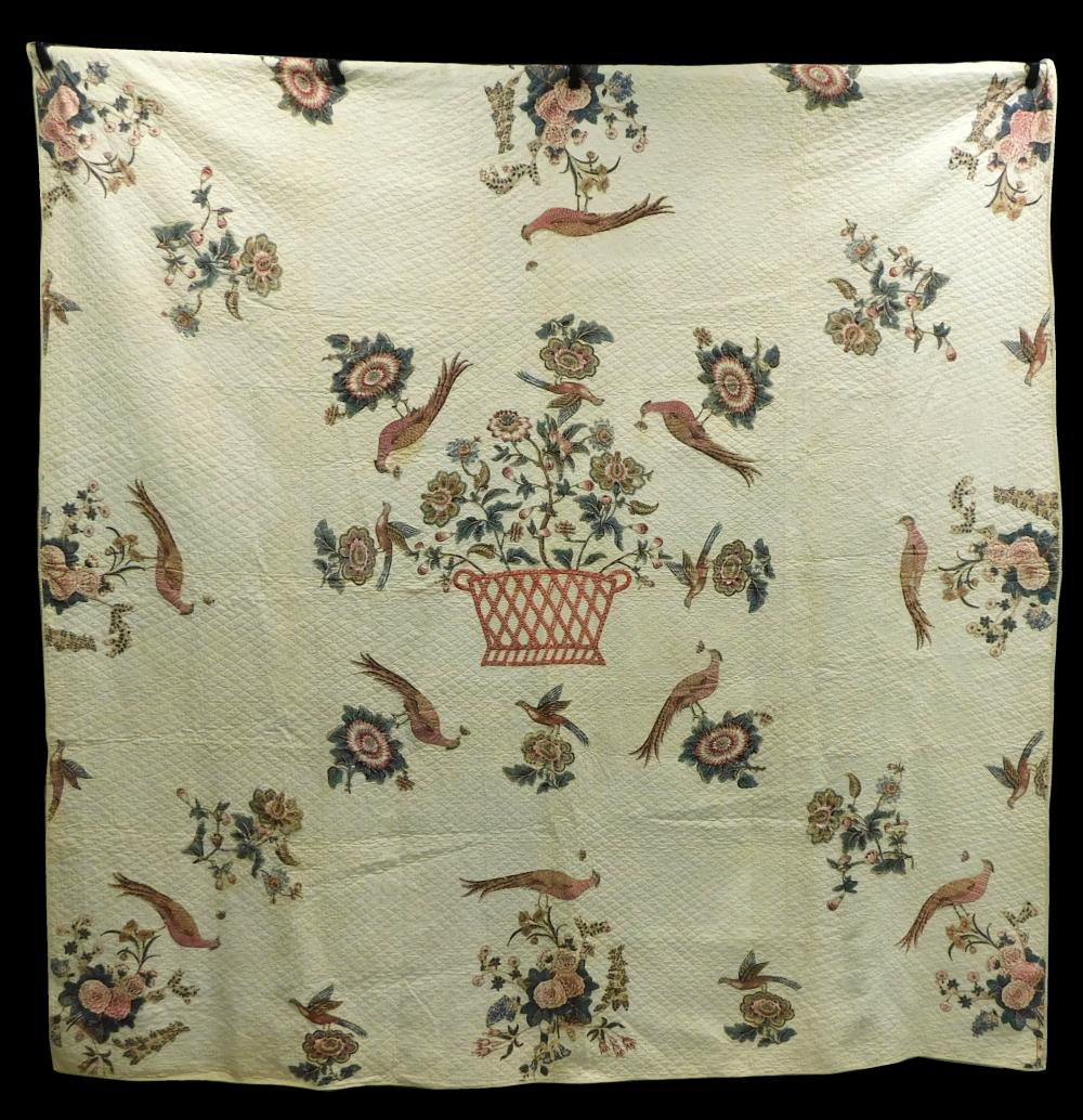 TEXTILE: CUT OUT CHINTZ APPLIQUE