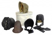 TEXTILE: FIVE QUAKER BONNETS,