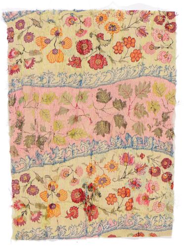 TEXTILE FRAGMENT, INDIA KASHMIR,