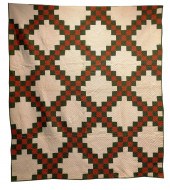 TEXTILE: IRISH CHAIN QUILT, C.