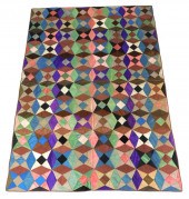 TEXTILE: MOSAIC-PATTERN PIECED