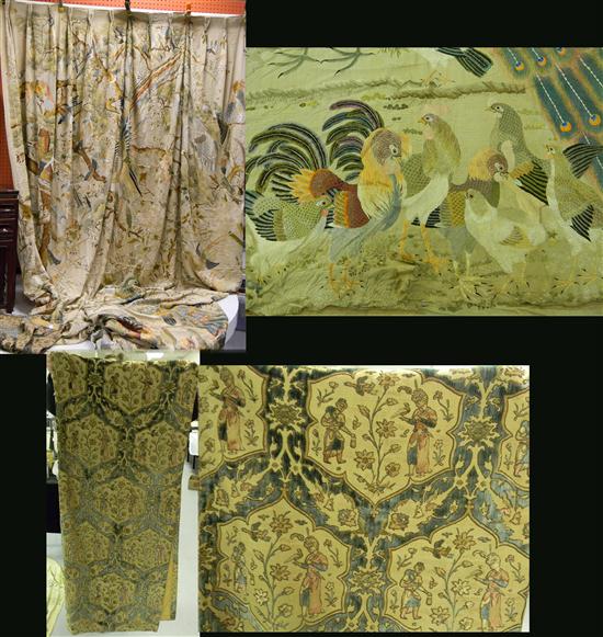 TEXTILE: Oriental silk on silk