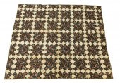 TEXTILE: PIECED CALICO QUILT W