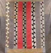 TEXTILE: PIECED COTTON PATCHWO