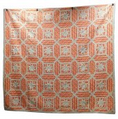 TEXTILE: PIECED COTTON QUILT W