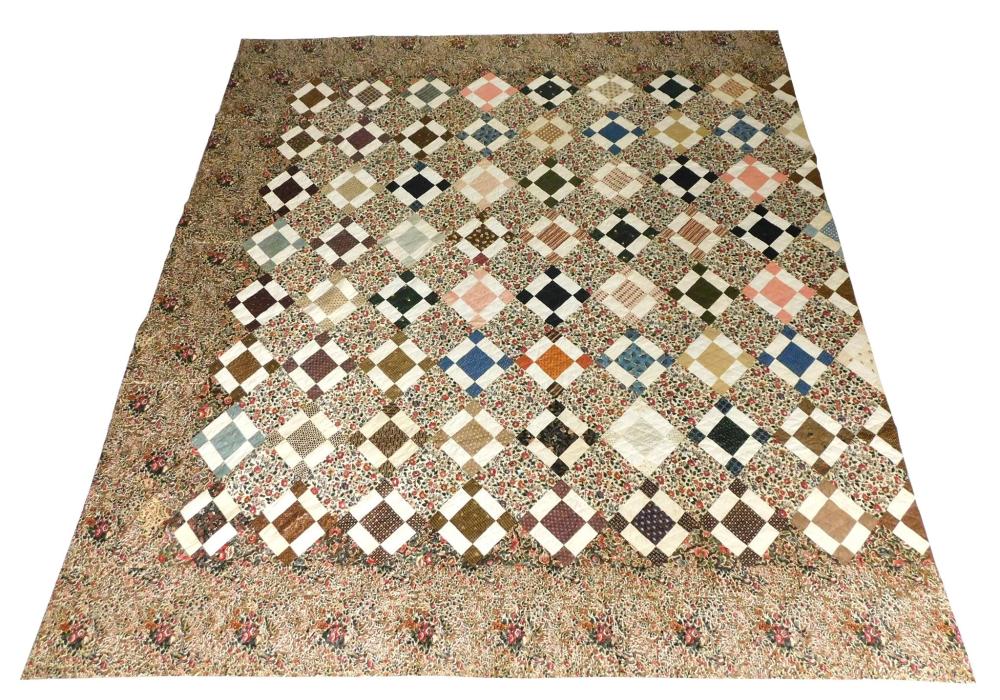 TEXTILE: PIECED QUILT, C.