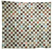 TEXTILE: PIECED QUILT, C. 1850