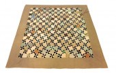 TEXTILE: PIECED QUILT OF TWO S
