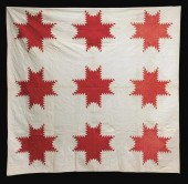 TEXTILE: PIECED QUILT WITH NIN
