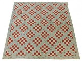 TEXTILE: PIECED QUILT WITH TUR