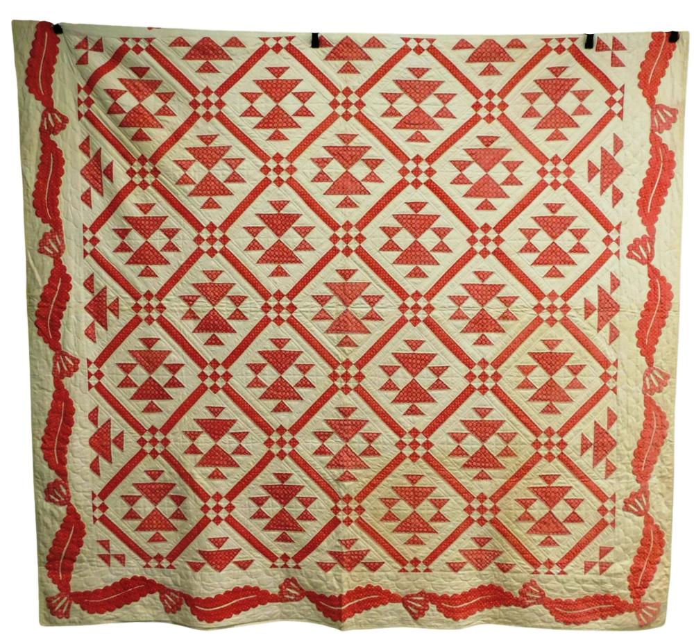 TEXTILE: QUILT WITH APPLIQUE