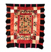 TEXTILE: QUILT WITH FLORAL APP
