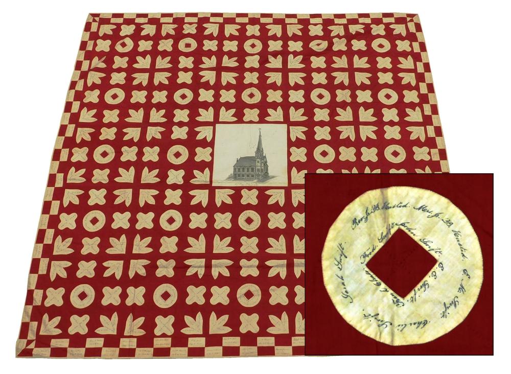 TEXTILE: SIGNATURE QUILT, C.