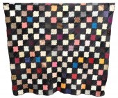 TEXTILE: SILK LOG CABIN QUILT
