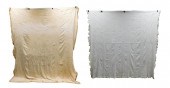 TEXTILE: TWO BED COVERS: THE F