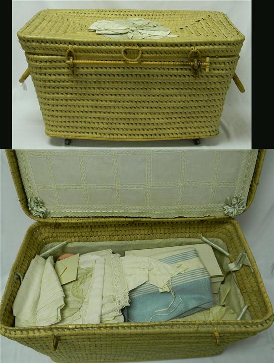 TEXTILES: 1903 baby's traveling