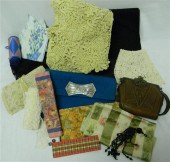TEXTILES: Assorted lace  white
