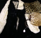 Textiles: black velvet with wh
