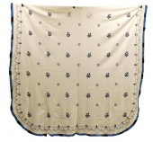TEXTILES: CREAM-COLORED, TWILL