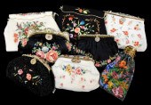 TEXTILES: EIGHT VINTAGE BEADED