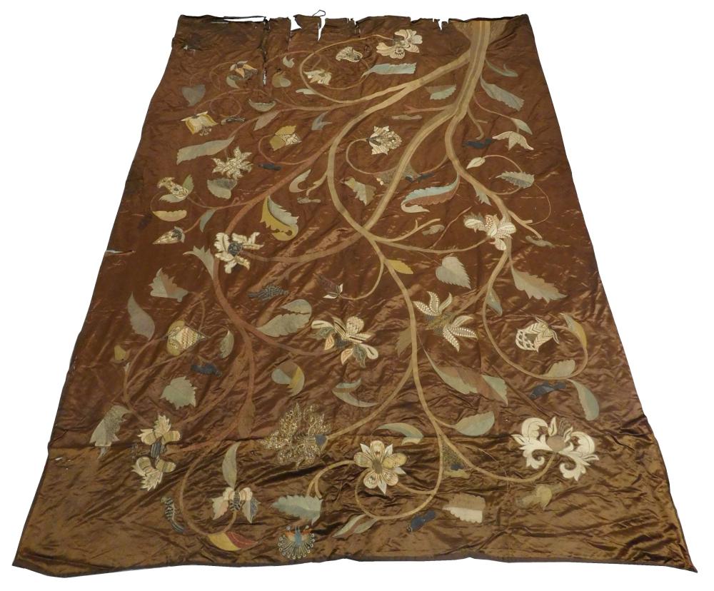 TEXTILES: EMBROIDERED SILK