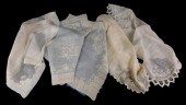 TEXTILES: FIVE FINELY EMBROIDE