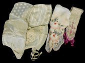 TEXTILES: FOUR 19TH C. ACCESSO